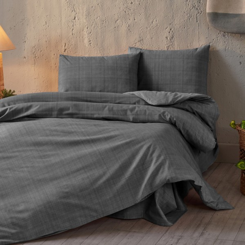 Lolavien Ibiza Tek Kişilik Nevresim Takımı - Antrasit - 160 x 220 cm Nevresim Takımı Fiyatı