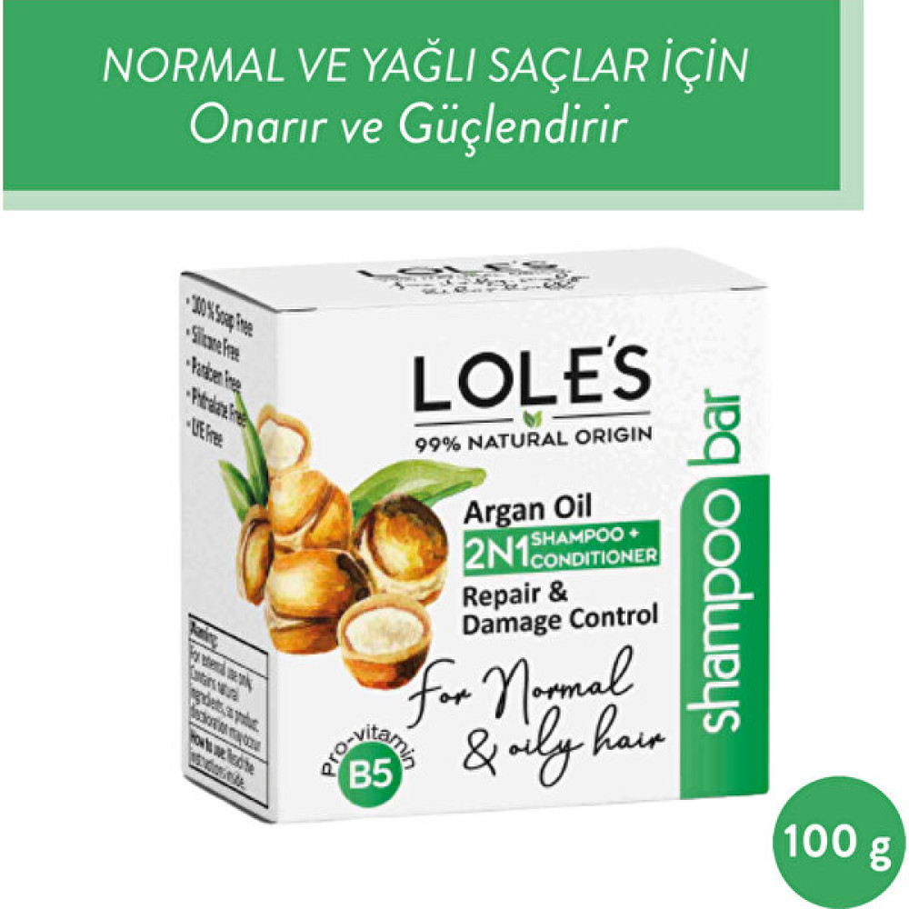 Lole's Doğal Katı Şampuan Argan Yağı 100 gr Şampuan ve Saç Kremi Fiyatı