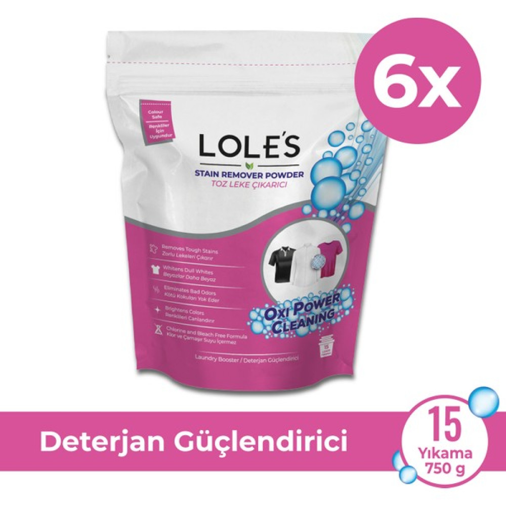 Lole's Toz Leke Çıkarıcı & Deterjan Güçlendirici 6X750GR - 750 gr Çamaşır Yıkama Fiyatı