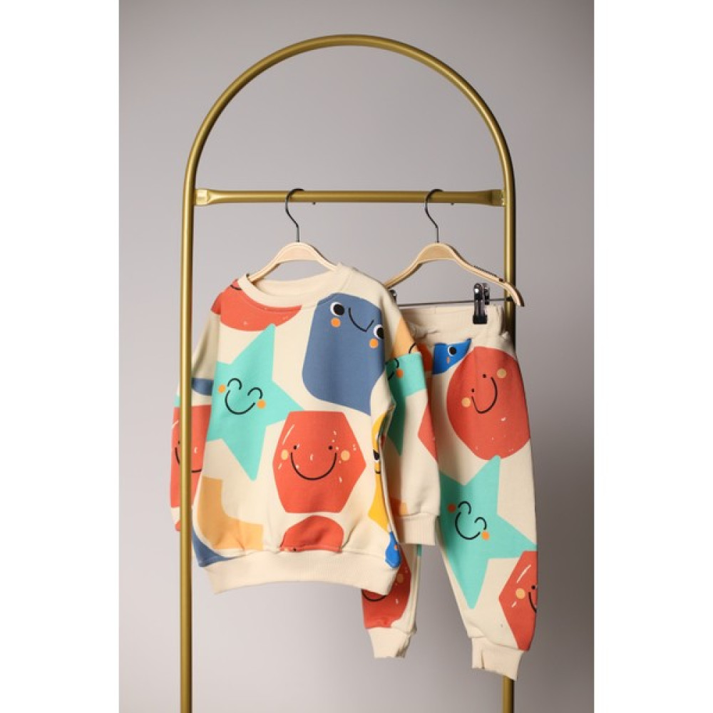 Lolipop Kids Store Geometrik Desenli Unisex Eşofman Takımı Kadın Eşofman Fiyatı