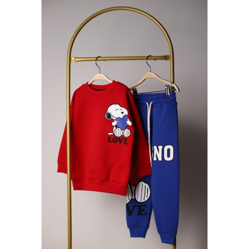 Lolipop Kids Store Peanuts Love Sırt Baskılı Eşofman Takımı Erkek Çocuk Eşofman Fiyatı