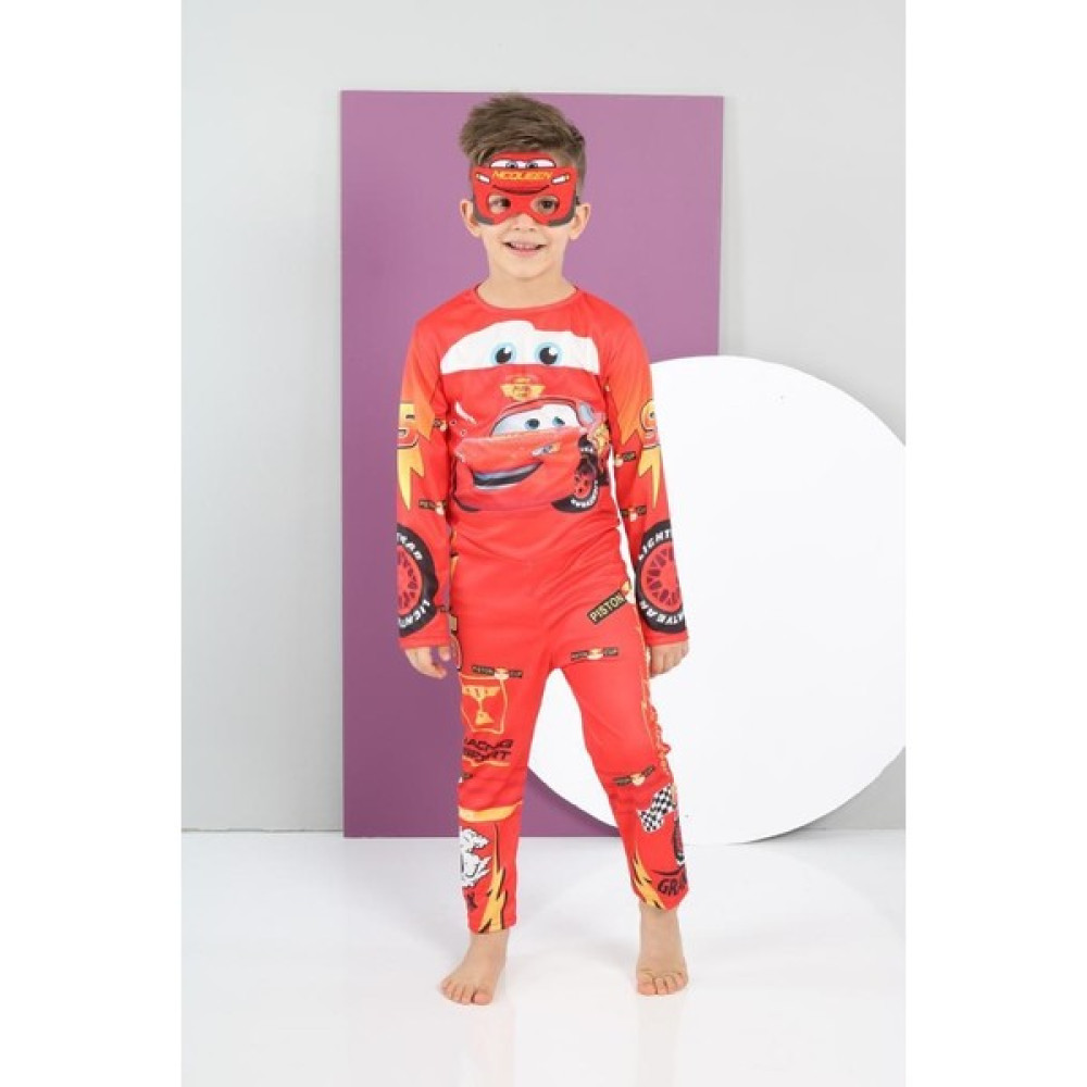 Lolli Boom Kids Erkek Çocuk Cars Temalı Maskeli Kostüm Şimşek Mc Queen Konuşan Arabalar - Kırmızı - 5 - 6 Yaş Oyuncak Fiyatı