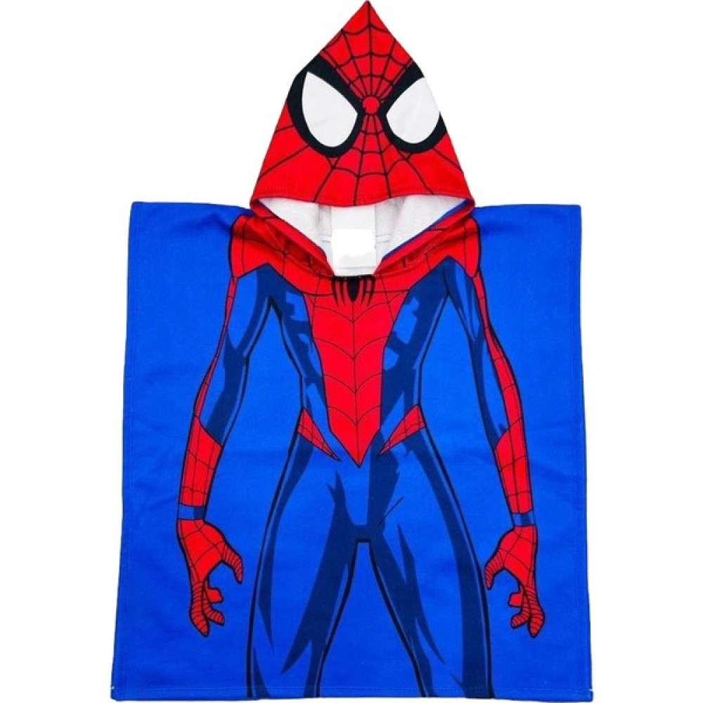 Lolli Boom Kids Erkek Çocuk Plaj Banyo Panço Havlu / Bornoz Plaj Batman - Spiderman Dijital Baskılı - Kırmızı - Standart Bornoz Fiyatı