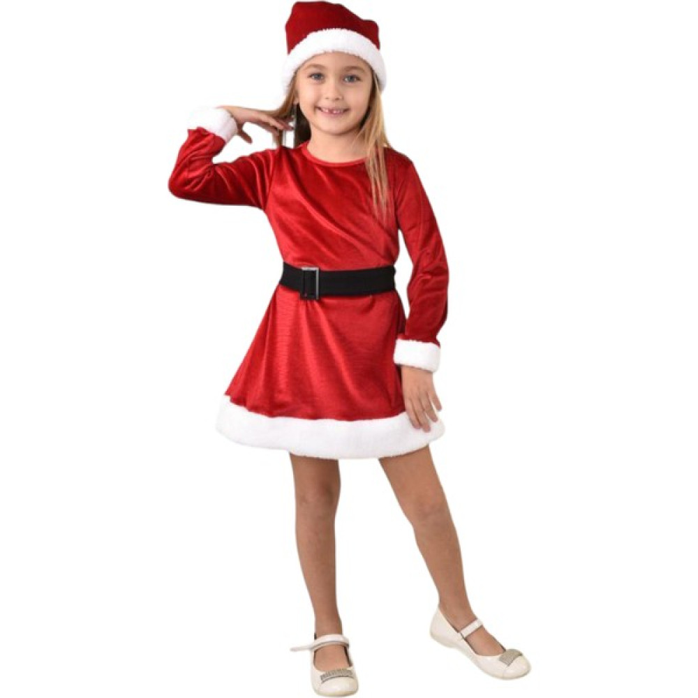 Lolli Boom Kids Yeni Sezon Yılbaşı Elbise Kukuleta Kemer 3 Parçalı Takım Noel Elbise Kırmızı Kadife Kız Çocuk Elbise Fiyatı
