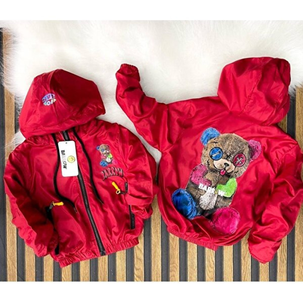 Lolliboom Kids Çocuk Çok Renkli Ayıcık Baskılı Iç Astarlı Su Geçirmez Fermuarlı Yağmurluk Kırmızı Siyah Renk Erkek Çocuk Yağmurluk Fiyatı