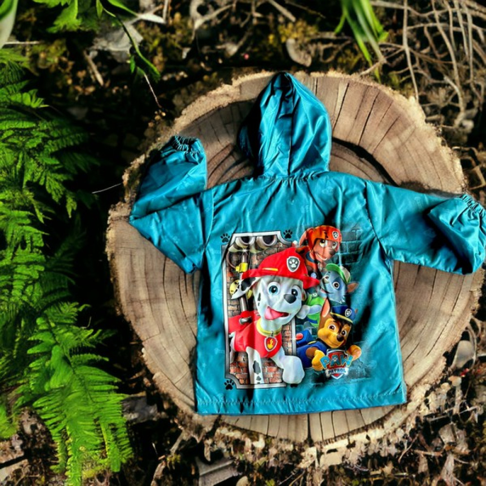 Lolliboom Kids Erkek Çocuk Paw Patrol Baskılı Su Geçirmez Yağmurluk Fermuar Kapamalı Kapüşonlu Erkek Çocuk Yağmurluk Fiyatı