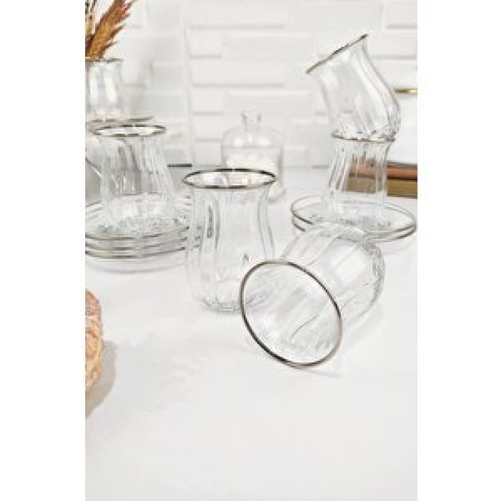 Lombardino 6 Kişilik Ağız Çıdar Çay Takımı Platin – 741-281 Fincan / Bardak / Kahve Takımı Fiyatı