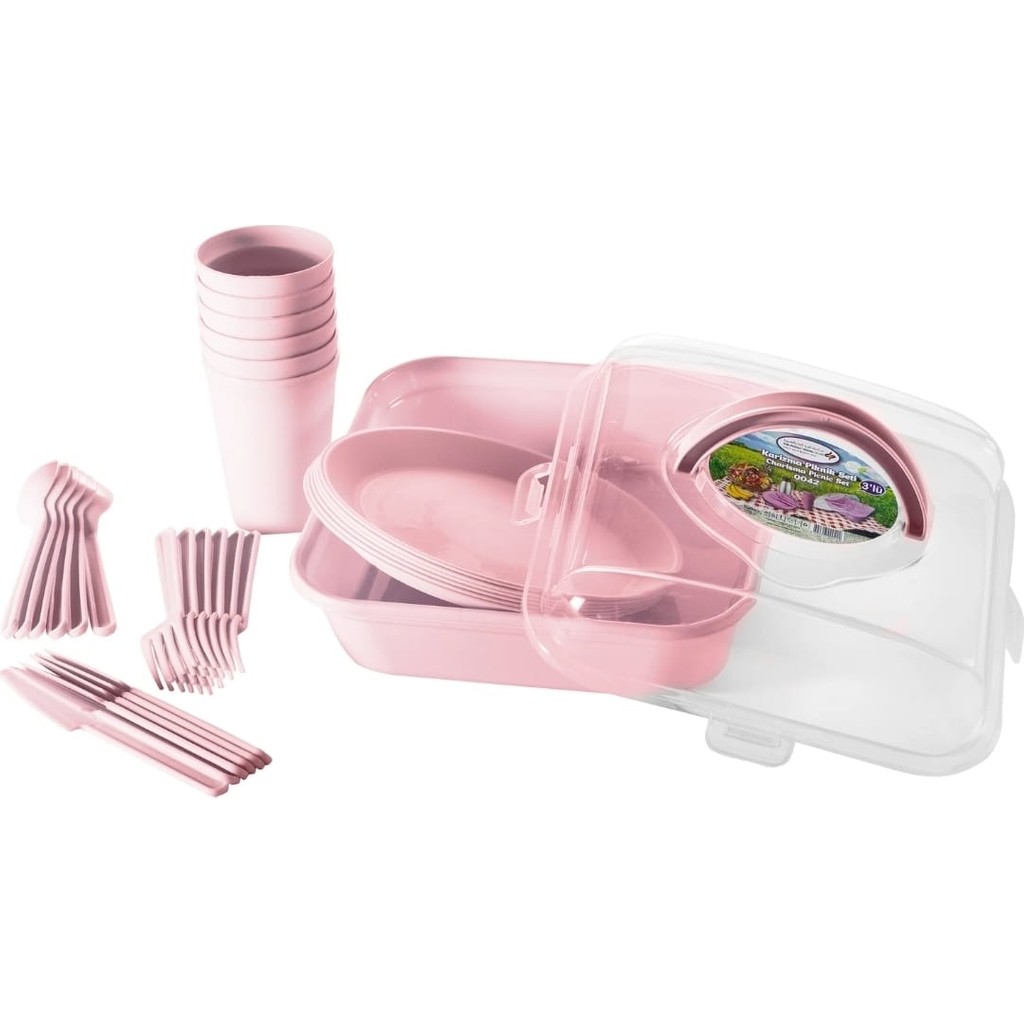 Lonavizyon 32 Parça Karizma Piknik Seti - Pembe Diğer Fiyatı