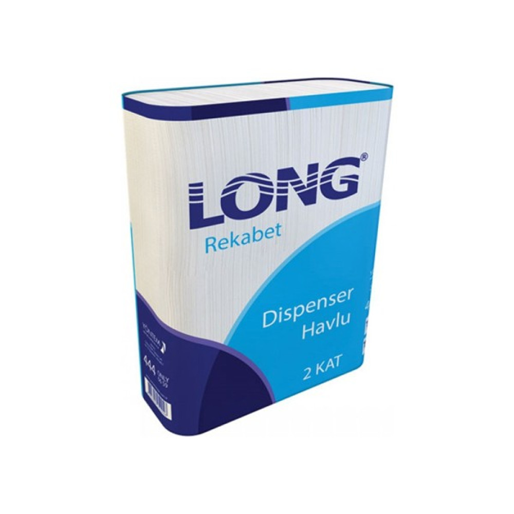 Long Dispenser Havlu Z Katlama Long Rekabet 110 Yaprak 12'li (Bir Koli) - Beyaz Peçete Fiyatı