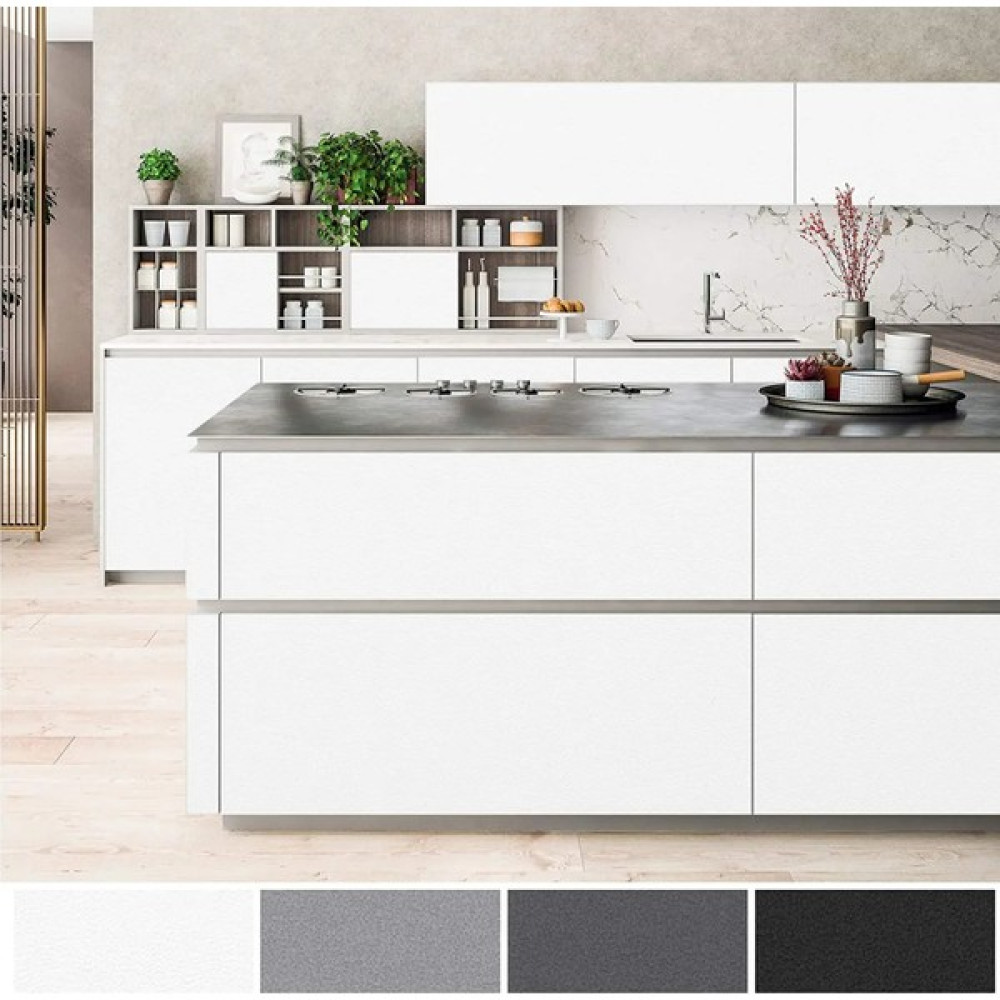 Longbang Shop Beyaz Stil 60X500CM Pvc Kendinden Yapışkanlı Duvar Kağıdı Dekoratif Vinil Mat Siyah Yapışkanlı Kağıt Mobilya Duvar Mutfak 60X M (Yurt... Duvar Kağıdı Fiyatı