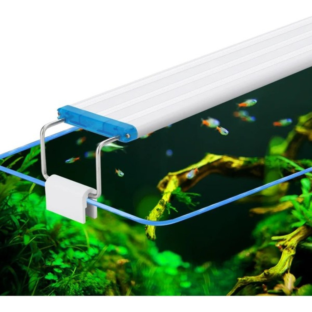 Longbangdian Shop 18 cm Mavi Beyaz Lig Stili Akvaryum Peyzaj Lambası Ultra Ince Akvaryum LED Lamba Akvaryum Lambası Saf Beyaz Işık Aydınlatma Lamba... Evcil Hayvan Ürünleri Fiyatı