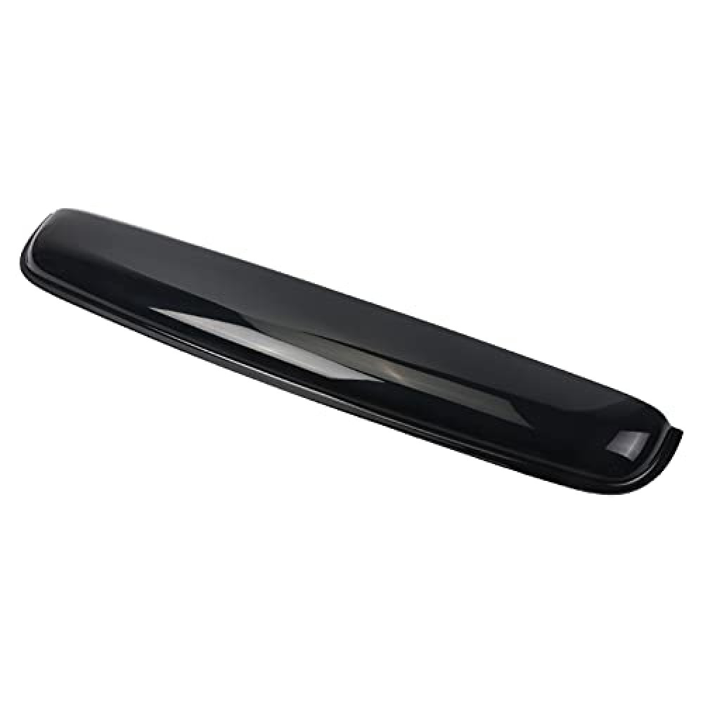 LONGKEES 35.6" 880mm Moon Sunroof Wind Deflector Visor Black Dark Smoke with Tape Universal Smoke Black Sun/Rain Guard for Sun/Moon Roof