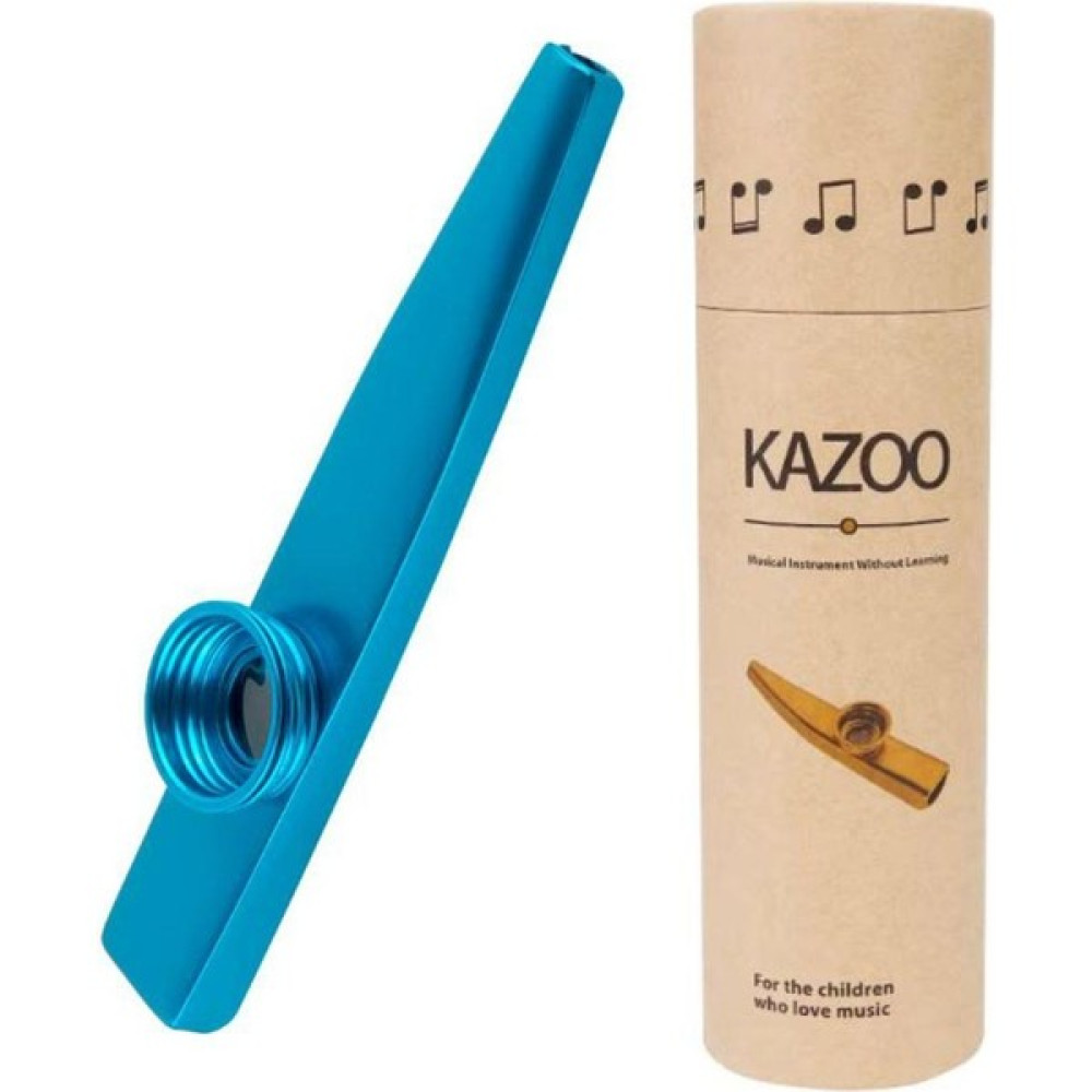 LongMoon MK-01B Metal Kazoo Kutulu Alüminyum Alaşım Mavi Müzik Aleti Aksesuarları Fiyatı