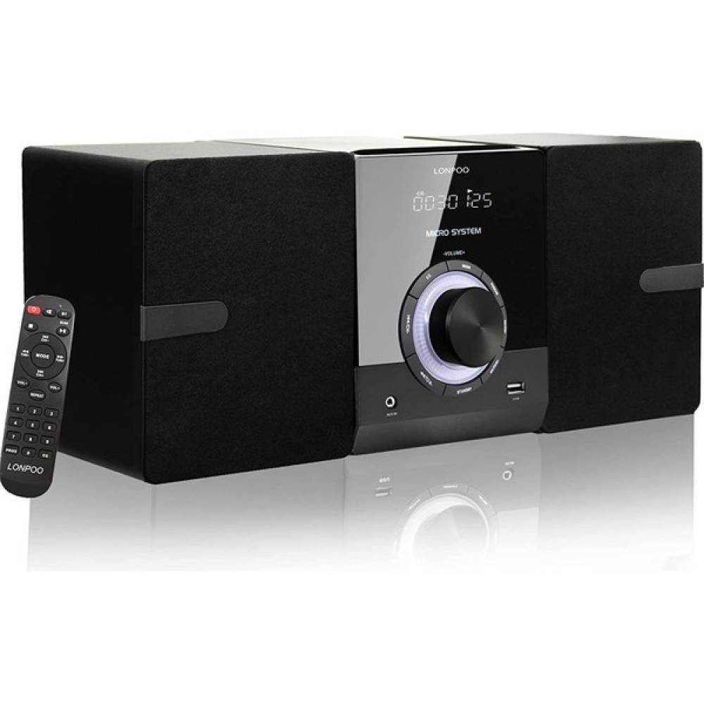 Lonpoo Ev Stereo Sistemi 30W Mikro Hi-Fi Kompakt Sistem, CD Çalar, Bluetooth, Fm Radyo, Usb, Aux Girişi, Geniş LED Ekran ve Basmalı Düğme, Uzaktan ... Müzik Seti Fiyatı