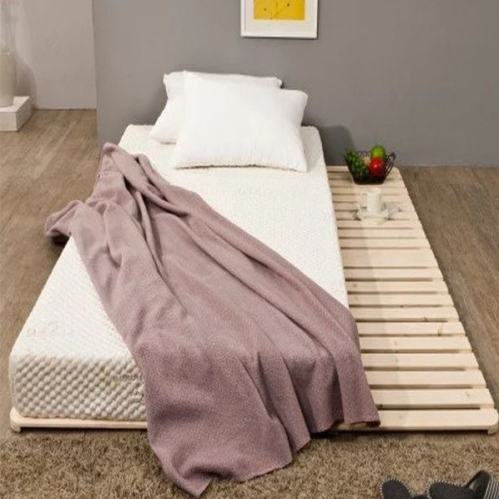 Loolpi Home Loolpi Home japon Model Doğal Ahşap Karyola Yer Yatağı Tek ve Çift Kişilik - 90 x 190 cm Karyola Fiyatı