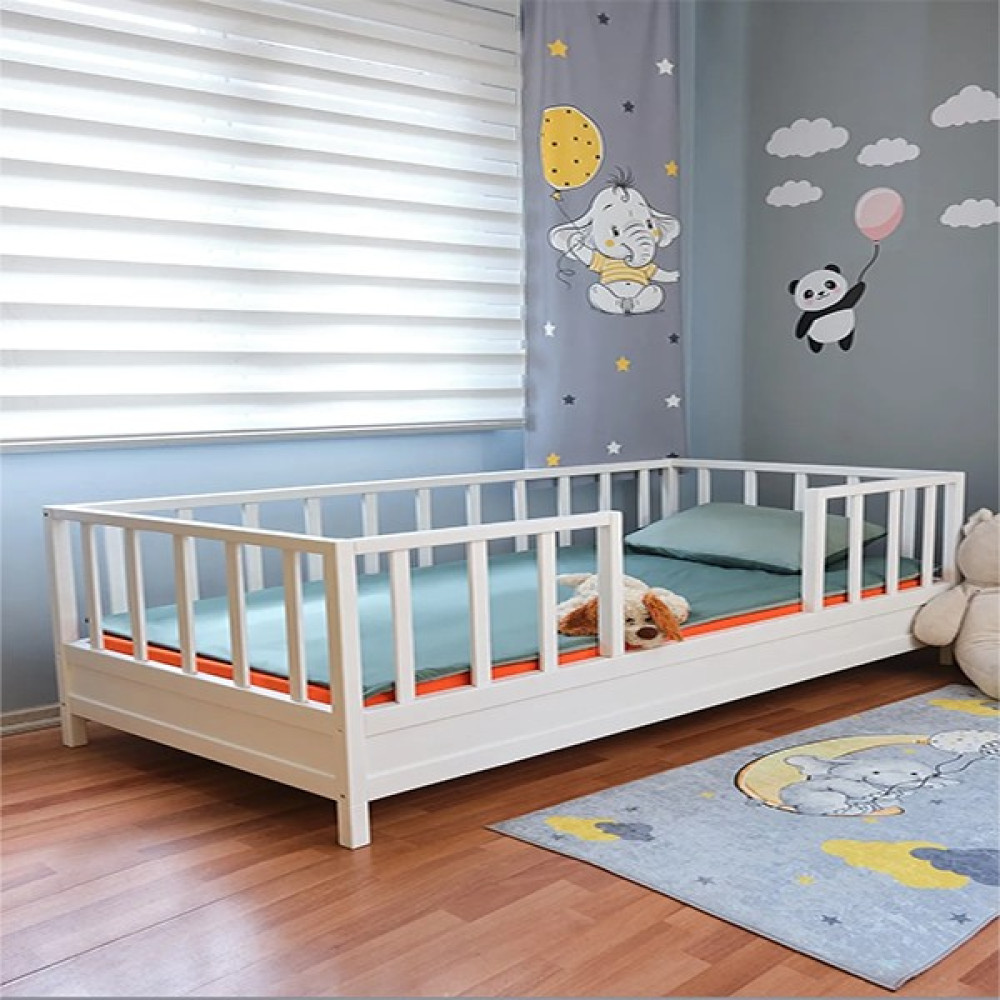 Loolpi Home Unise x Bebek Ve Çocuk Karyolası Doğal Ahşap Yatak Karyola Fiyatı