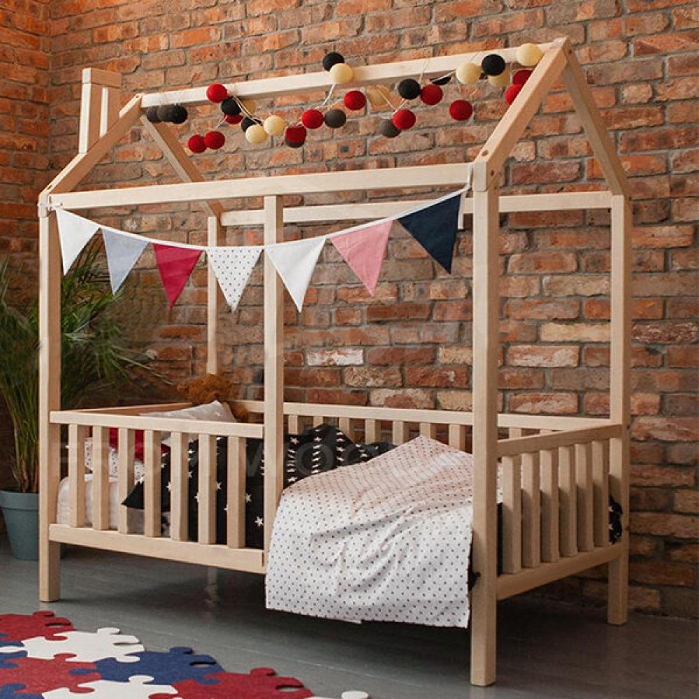 Loolpi Home Unisex Montessori Ahşap Bebek ve Çocuk Karyolası - 60 x 120 cm - Kahverengi Karyola Fiyatı