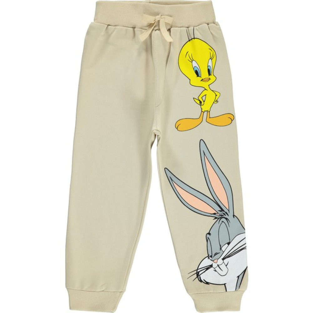 Looney Tunes Erkek Çocuk Eşofman Altı 2-5 Yaş Taş Rengi Erkek Çocuk Eşofman Fiyatı