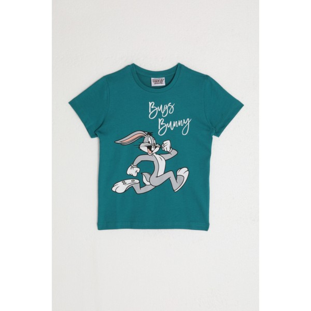 Looney Tunes Erkek Çocuk T-Shırt Ördek Yeşili Erkek Çocuk T-shirt Fiyatı