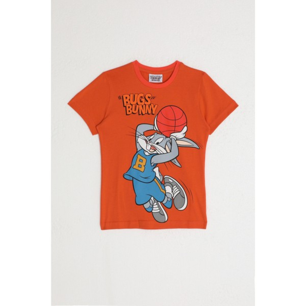 Looney Tunes Erkek Çocuk T-Shırt Turuncu Erkek Çocuk T-shirt Fiyatı