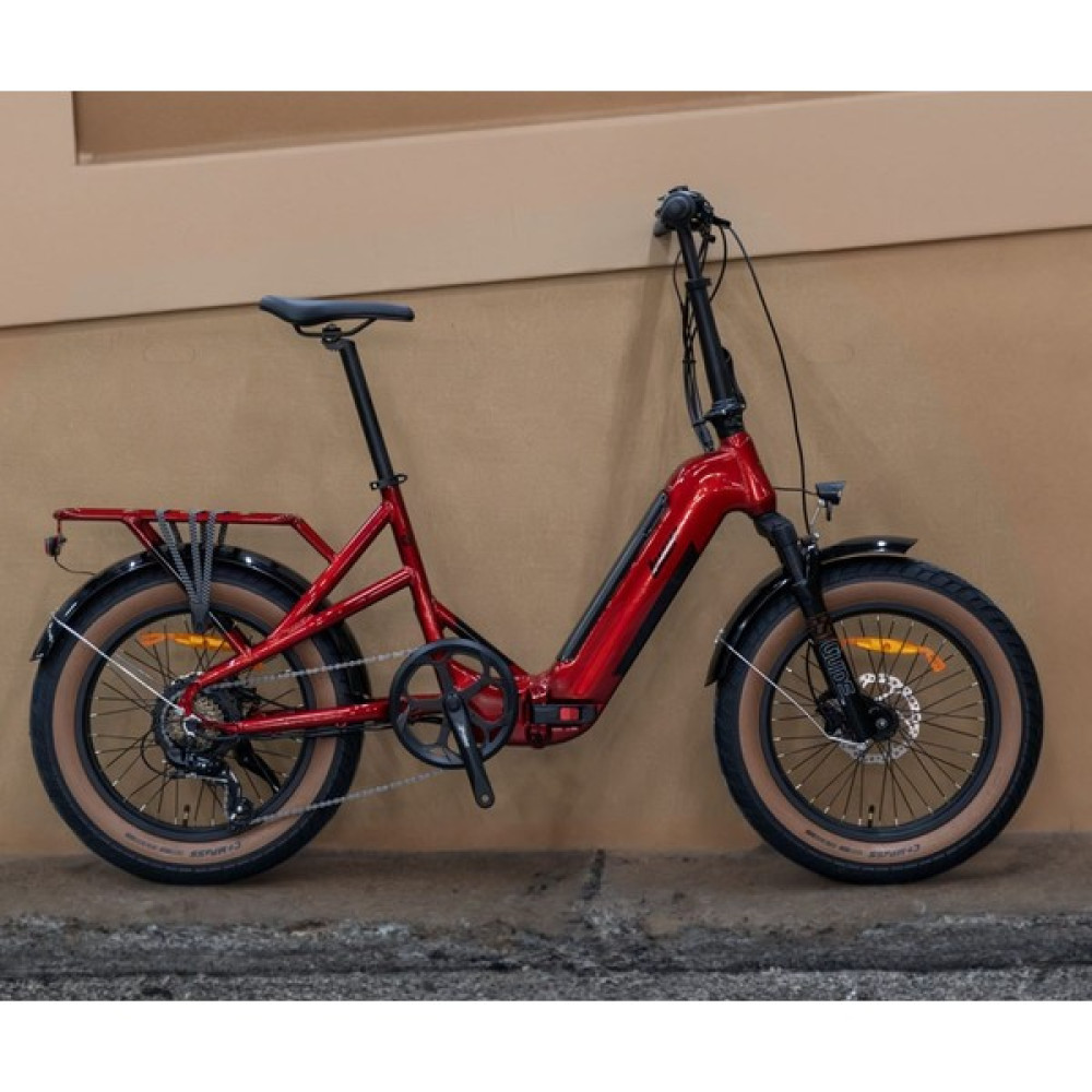 Loop Coaster 20' Elektrikli Katlanır Fatbike Kırmızı Elektrikli Bisikletler Fiyatı