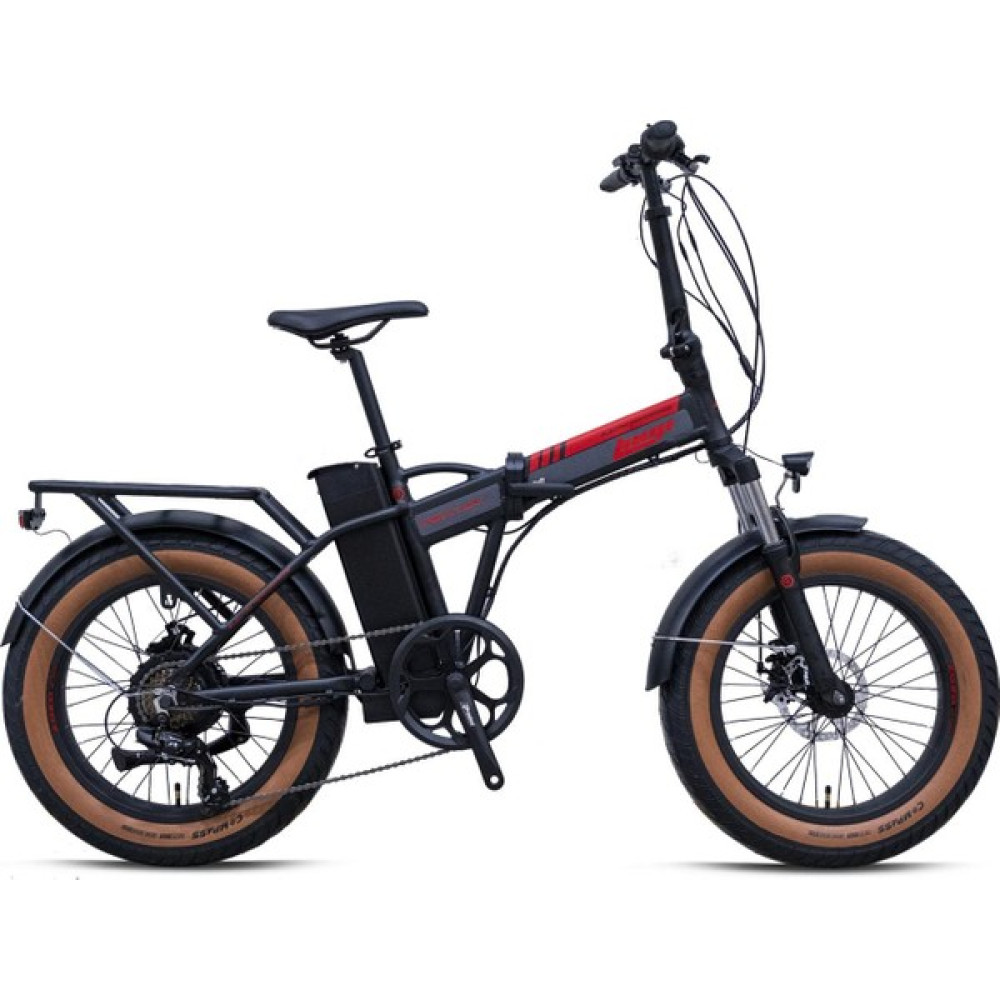 Loop Dıscovery - 20" - Katlanır (Fat Bike)- 7VITES - Elektrikli - Mat Siyah-Kırmızı-Füme Elektrikli Bisikletler Fiyatı