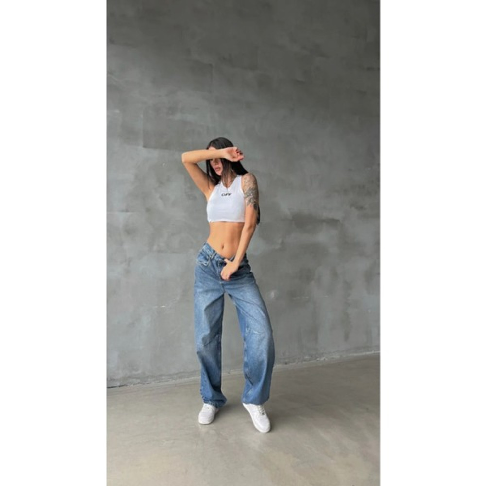 Loose Fıt Kar Yıkama Baggy Jean Pantolon Bayan Jeans / Kot Pantolon Fiyatı