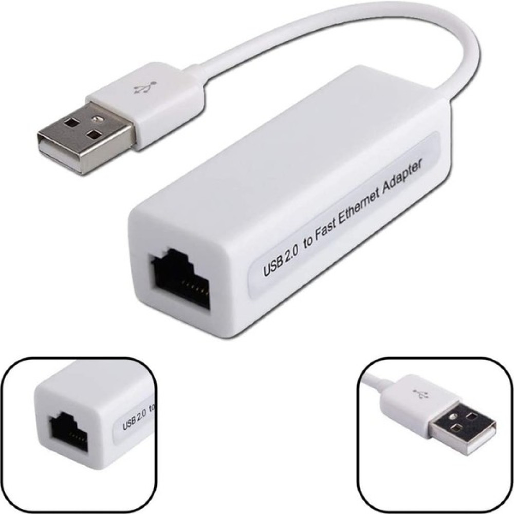 Loovox USB Ethernet Çevirici USB 2.0-10/100 Mbps RJ45 Ethernet Çevirici Adaptör USB Internet Kablosu Bilgisayar Çevirici ve Adaptörü Fiyatı