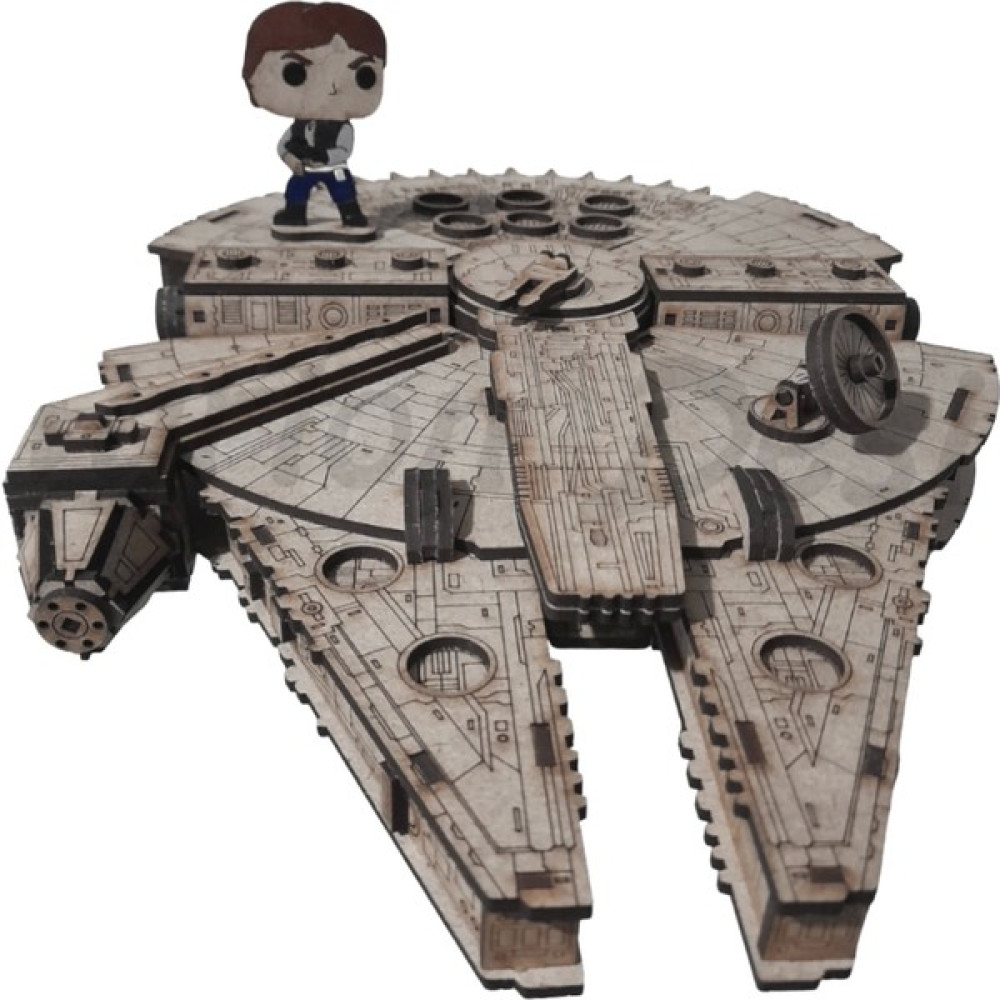 Lopard 3D Ahşap Puzzle Star Wars Millennium Falcon Yapboz Savaş Uzay Gemisi Puzzle Hobi Seti ve Yapıştırıcı Eğitici Oyuncak Fiyatı