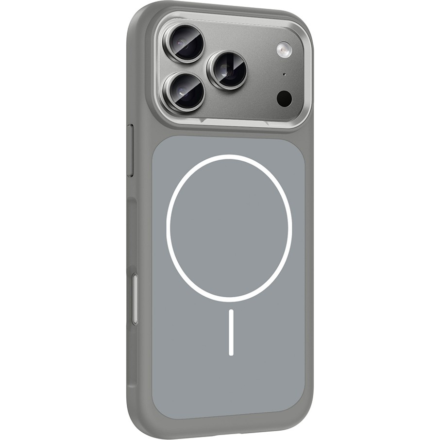 Lopard iPhone 17 Pro Max Kılıf Mgsafe Şarj Destekli Metal Kamera Koruyucu Çerçeveli Sanremo Silikon Kapak Beyaz Abis Kozmik Turuncu Gümüş - Gri Cep Telefonu Kılıfı Fiyatı