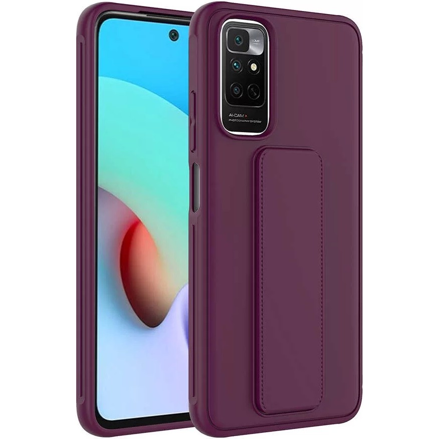 Lopard Xiaomi Redmi Note 11 Global Kılıf Qstand Darbe Emici Silikon Kapak Mürdüm SSD / Solid State Drive Fiyatı