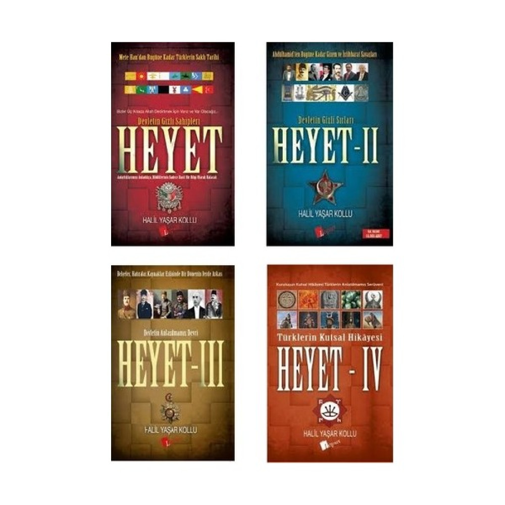 lopus yayınları Heyet Serisi 1 - 2 -3 - 4 - Halil Yaşar Kollu 4 Kitap Roman Fiyatı