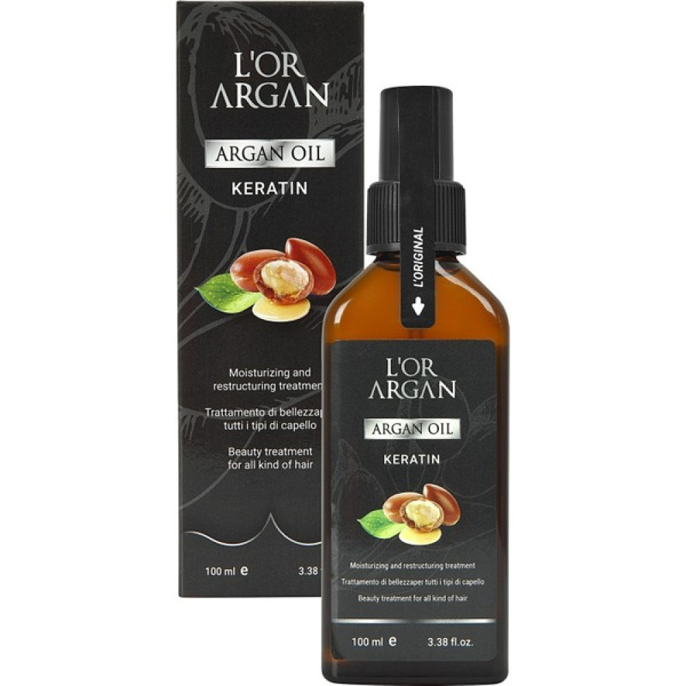 L'or Argan Lor Argan Oil Aşırı Yıpranmış Saçlar Için Nemlendirici Onarıcı Keratin Bakım Yağı 100ML Saç Bakım Maskeleri & Serumlar & Spreyler Fiyatı