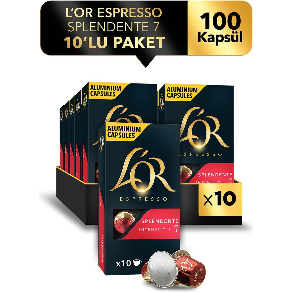 L'or Espresso 07 Splendente x 100 Adet Kapsül - 100 Kapsül Diğer Fiyatı