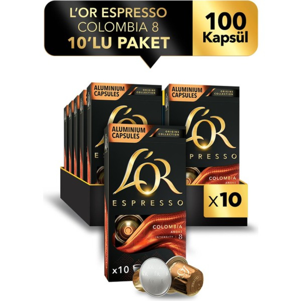 L'or Espresso Origin Colombıa x 100 Adet Kapsül - 100 Kapsül Diğer Fiyatı