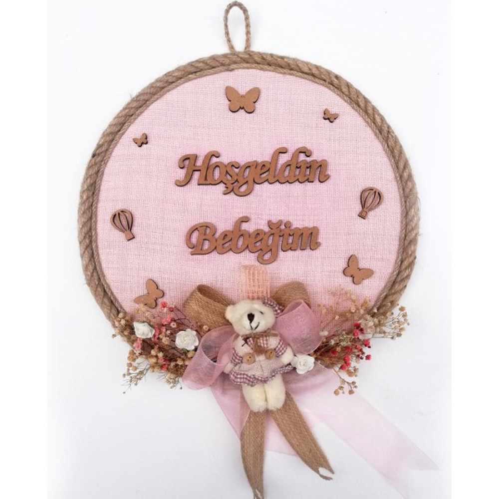 Lora Davet Kız Bebek Kapı Süsü, Hastane Kapı Süsü, Duvar Süsü (1 Adet) Pembe - 36103 Bebek Kapı Süsü Fiyatı