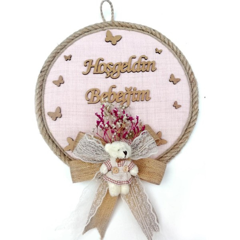 Lora Davet Kız Bebek Kapı Süsü, Hastane Kapı Süsü, Duvar Süsü (1 Adet) Pembe - 36107 Bebek Kapı Süsü Fiyatı