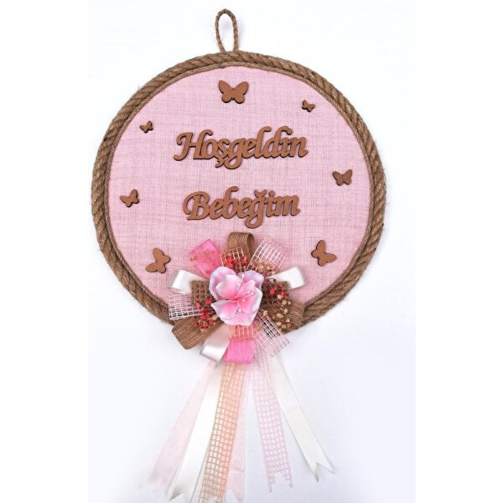 Lora Davet Kız Bebek Kapı Süsü, Hastane Kapı Süsü, Duvar Süsü (1 Adet) Pembe - 36111 Bebek Kapı Süsü Fiyatı
