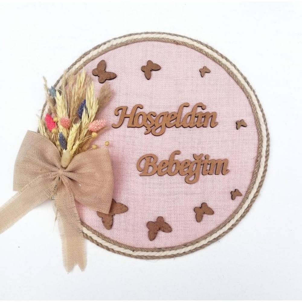 Lora Davet Kız Bebek Kapı Süsü, Hastane Kapı Süsü, Duvar Süsü (1 Adet) Pembe - 36113 Bebek Kapı Süsü Fiyatı