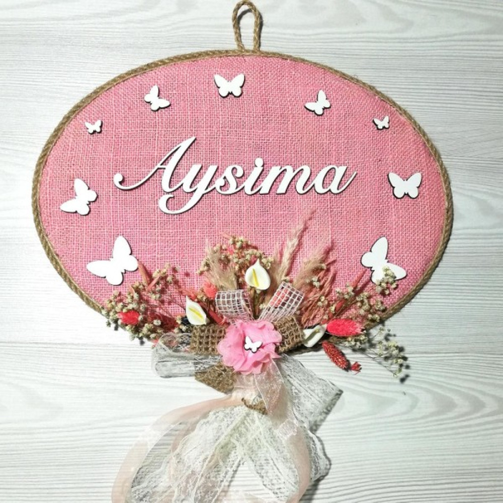 Lora Davet Kız Bebek Kapı Süsü, Hastane Kapı Süsü, Duvar Süsü (1 Adet) Pembe - 36201 Bebek Kapı Süsü Fiyatı