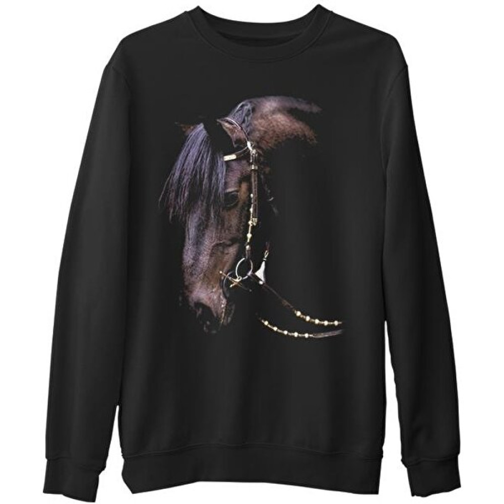 Lord T-Shirt At 2 Siyah Erkek Kalın Sweatshirt Erkek Sweatshirt Fiyatı