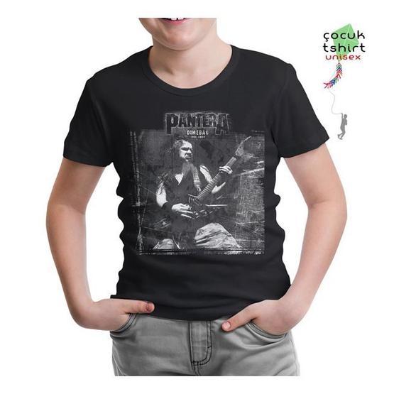 Lord T-Shirt CS-1184 Siyah Pantera Dimebag Scratch Erkek Çocuk T-shirt