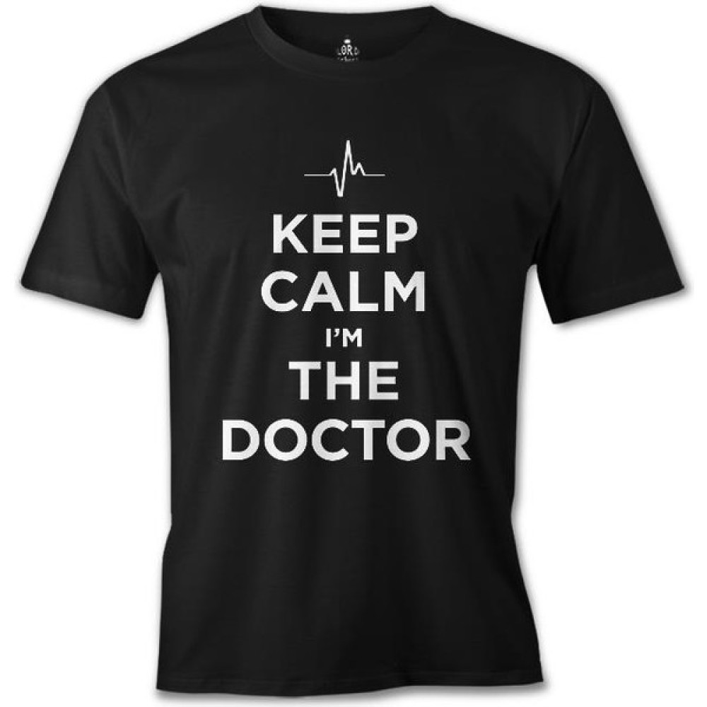 Lord T-Shirt Keep Calm I Am The Doctor Siyah Erkek Tshirt Erkek T-shirt Fiyatı
