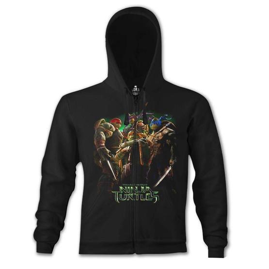 Lord T-shirt PH-408 Siyah Ninja Turtles Erkek Kapşonlu Sweatshirt