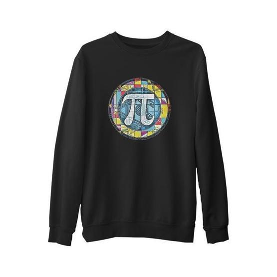 Lord T-Shirt SC-1302 Siyah Matematik Pi 5 Erkek Çocuk Sweatshirt