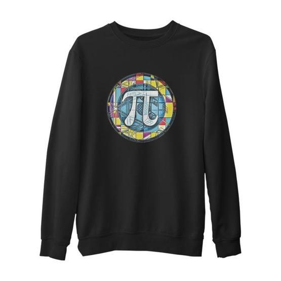 Lord T-Shirt SC-1302 Siyah Matematik Pi 5 Erkek Çocuk Sweatshirt