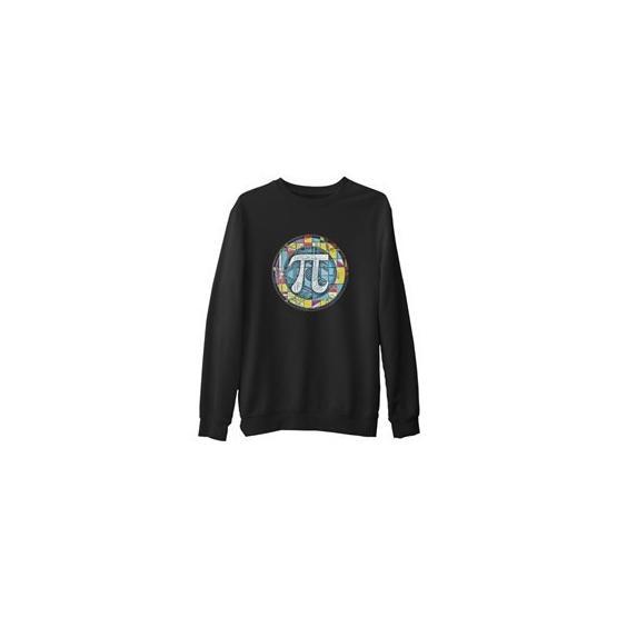 Lord T-Shirt SC-1302 Siyah Matematik Pi 5 Erkek Çocuk Sweatshirt
