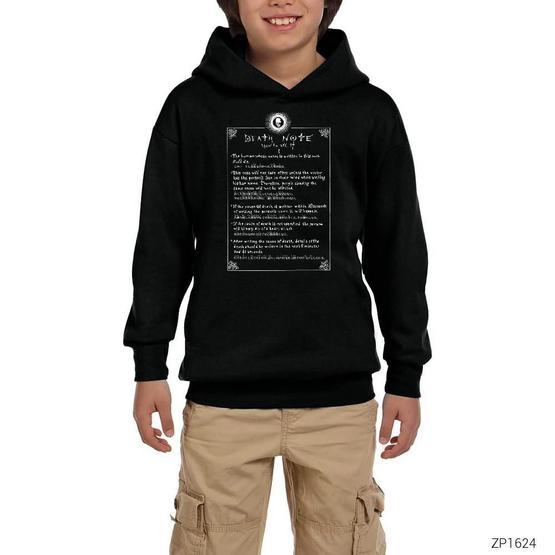 Lord T-Shirt SC-551 Siyah Death Note How To Use It Erkek Çocuk Sweatshirt