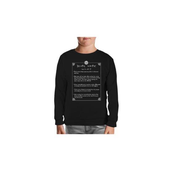 Lord T-Shirt SC-551 Siyah Death Note How To Use It Erkek Çocuk Sweatshirt
