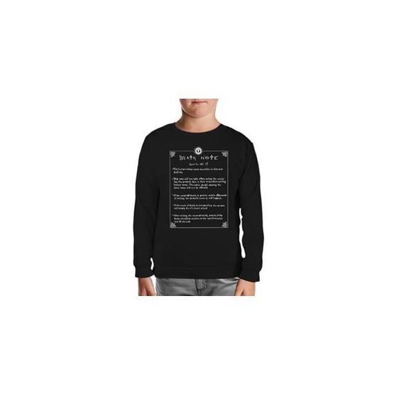 Lord T-Shirt SC-551 Siyah Death Note How To Use It Erkek Çocuk Sweatshirt Erkek Çocuk Sweatshirt Fiyatı
